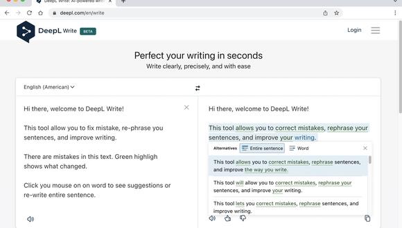 DeepL lanza una herramienta que corrige errores gramaticales y de puntuación.