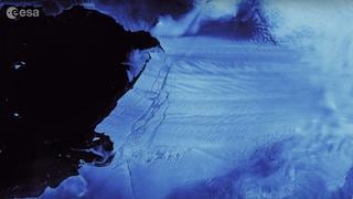 Antártida: satélite registró cómo un iceberg de 300 km² se desprendió de un glaciar | VIDEO
