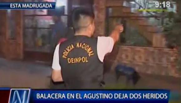 Dos jóvenes heridos de bala durante asalto en El Agustino