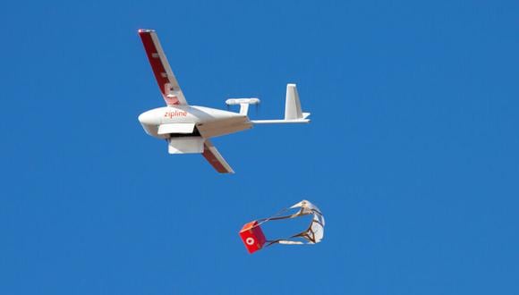 Los drones alcanzan hasta 120 km/h para transportar sangre para transfusiones. (Foto: zipline / Instagram)