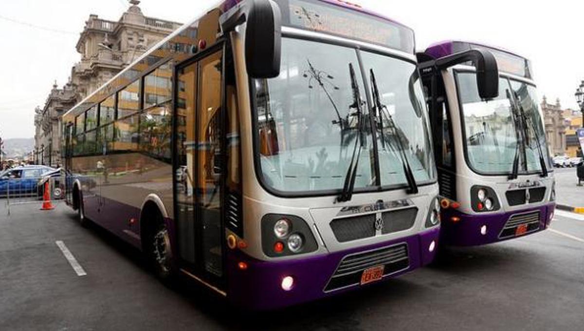 Buses del corredor morado circulan por la Av. Abancay desde hoy