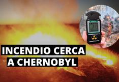 Incendio forestal se intensifica cerca a la zona nuclear de Chernobyl
