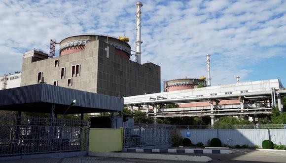 Una vista general de la planta de energía nuclear de Zaporizhzhia en Enerhodar (Energodar), Óblast de Zaporizhzhia, en medio de la acción militar rusa en curso en Ucrania. (Foto de STRINGER / AFP)