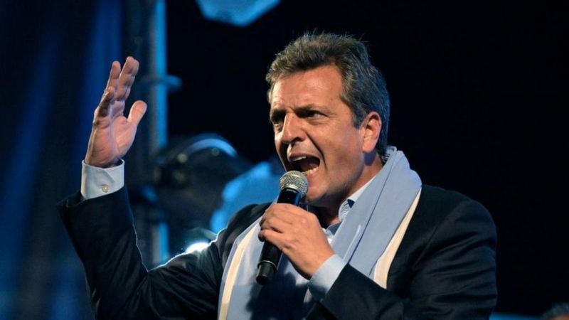 Sergio Massa, Economy Minister of the Peronist government, surprised everyone by being the most voted in the first electoral round.  (Photo: AFP).