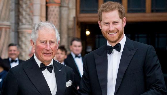 El rey Carlos y el príncipe Harry en abril de 2019. (FOTO: SAMIR HUSSEIN/SAMIR HUSSEIN/WIREIMAGE)