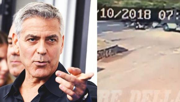 George Clooney no habría sufrido lesiones mayores tras su fuerte accidente. (Video:  Corriere della Sera)