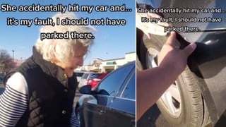La singular reacción de un joven luego que una anciana admitiera haber chocado su auto estacionado