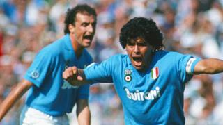Diego Maradona recuerda uno sus partidazos en Napoli y el golazo de tiro libre a Juventus