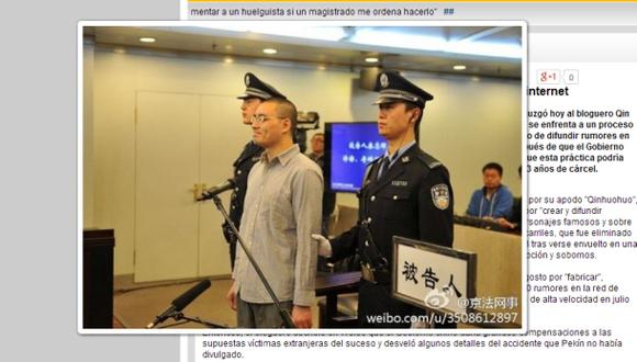 China juzga a un bloguero por difundir rumores en Internet