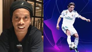 Ronaldinho le dedica contundente mensaje a Modric tras ser elegido el mejor de la Champions