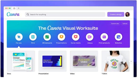 La nueva herramienta para crear archivos Docs es uno de los tantos productos recién añadidos para WorkSuite de Canva.