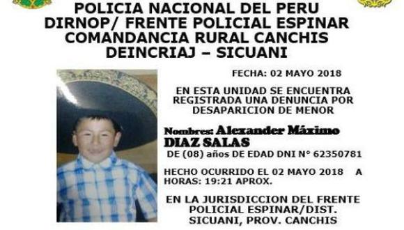El menor había sido reportado como desaparecido desde el pasado 2 de mayo.