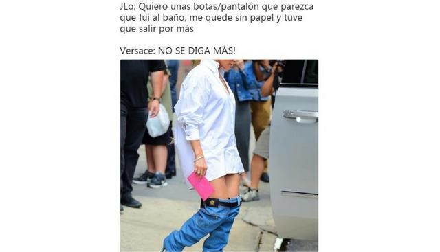 Muchos dijeron que parecía que la diva estaba con el pantalón abajo. (Foto: Twitter)
