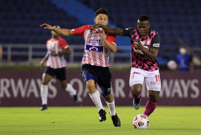 Junior enfrentó a Santa Fe por la Copa Libertadores 2021