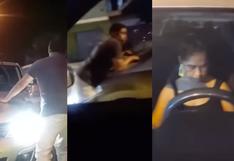 Comas: mujer que conducía auto del Mininter chocó contra taxi y se dio a la fuga | VIDEO  