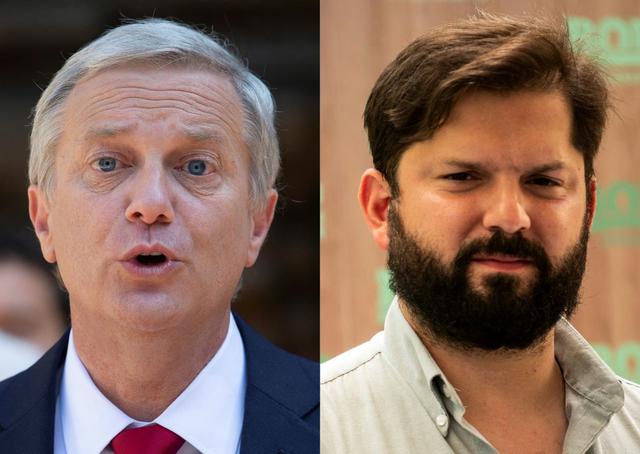 José Antonio Kast (izq) y Gabriel Boric pasan a la segunda vuelta presidencial en Chile. (Foto: MARTIN BERNETTI, CLAUDIO REYES / AFP).