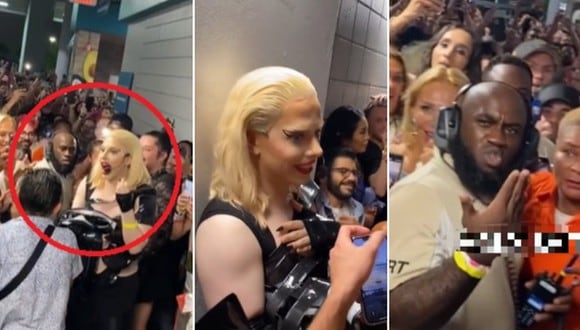 En esta imagen se aprecia el momento en que un miembro de seguridad confunde a una drag queen con Lady Gaga. (Foto: @penelopyjean / TikTok)