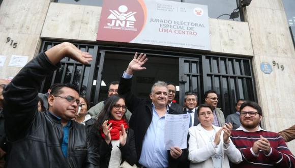 Gustavo Guerra García, candidato de Juntos por el Perú. (Foto: Juan Ponce / El Comercio)