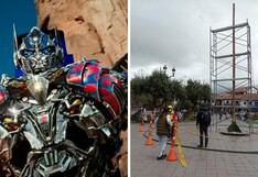 “Transformers 7″: Plaza Mayor de Cusco es remodelada para grabación de persecuciones | FOTOS
