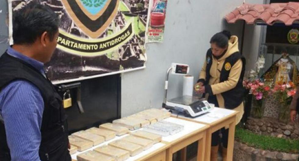 Más de 17 kilos de pasta básica de cocaína decomisó la Divandro. (Foto: Andina)