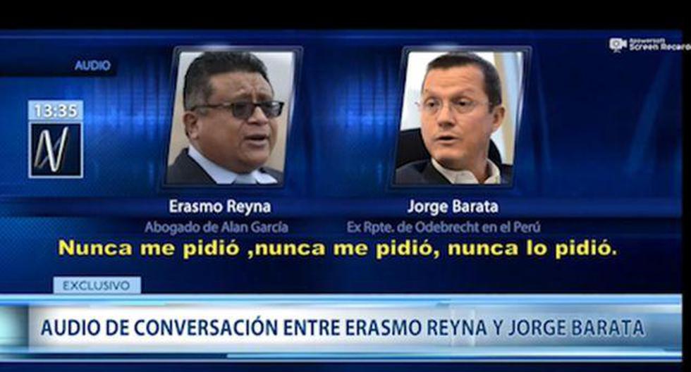 En la grabación difundida por Canal N, se escucha a Jorge Barata decir que el ex mandatario nunca le pidió nada. (Captura)