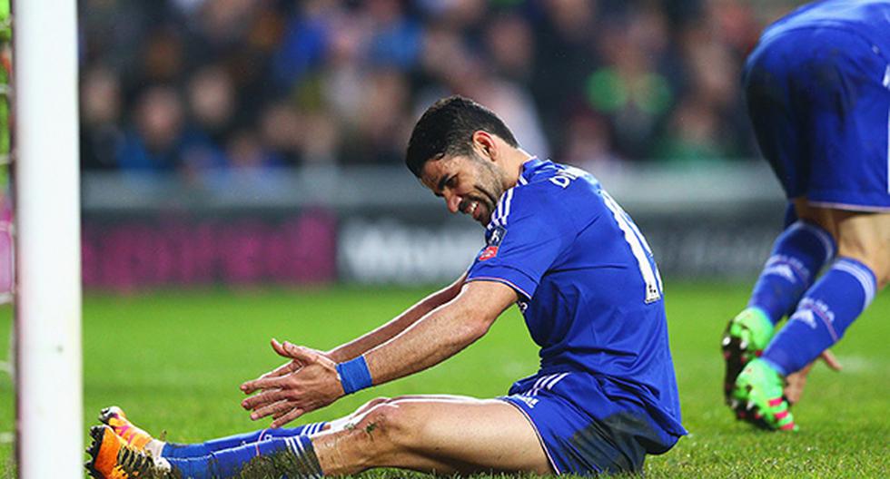 Diego Costa no pudo anotar en el 5-1 del Chelsea ante el MK Dons por la FA Cup. Óscar fue el protagonista con un triplete para los blues (Foto: Getty Images)