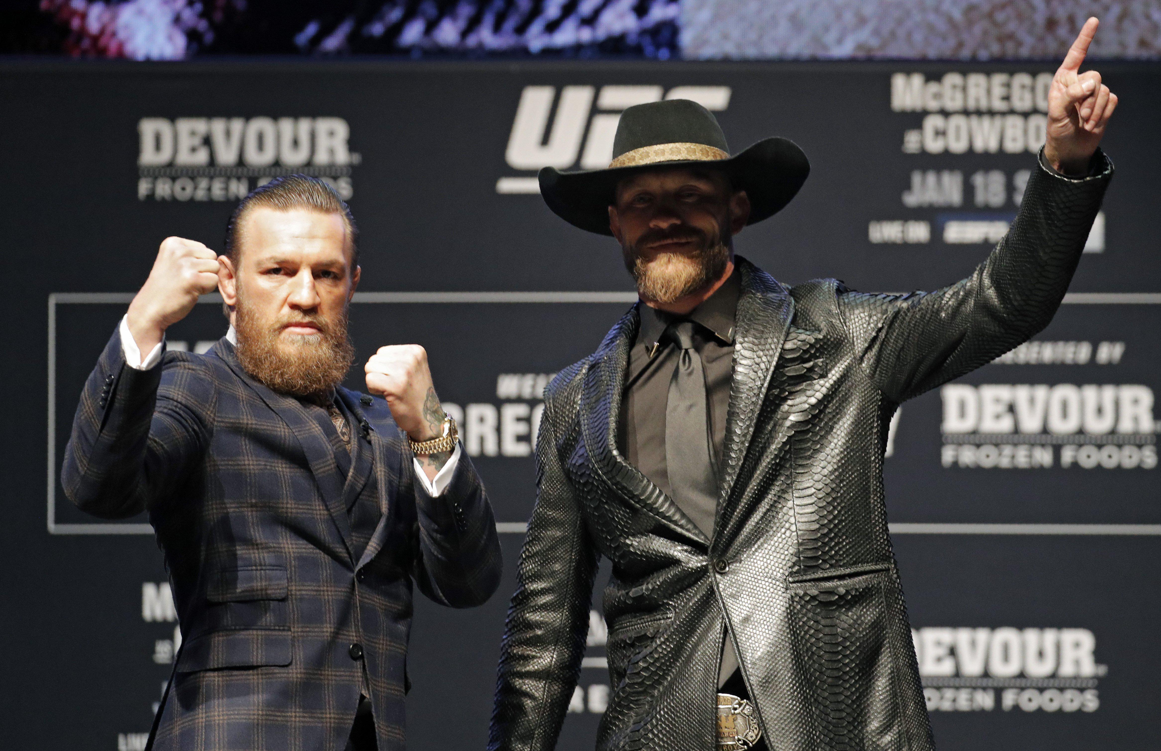 Conor McGregor vs. Donald Cerrone lucharán en el UFC 246 | Foto: AP
