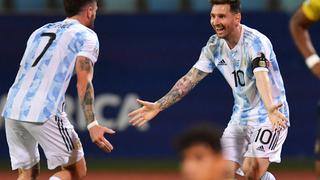 Argentina - Ecuador por Copa América; resumen del partido