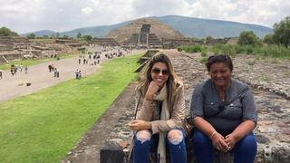 Alondra García Miró de viaje con Doña Peta en México