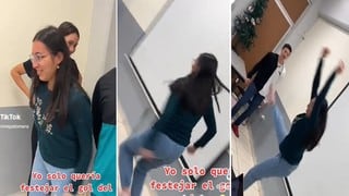 Mujer sufre aparatosa caída al intentar emular el festejo de Cristiano Ronaldo