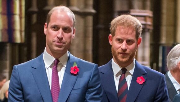 Los príncipes Guillermo de Cambridge y Enrique de Sussex en 2018. (Foto: AFP | Paul Grover)
