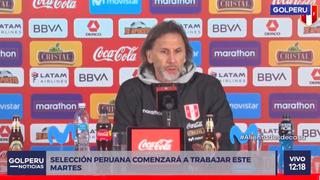 Ricardo Gareca explicó cómo procederá ante posible caso de COVID-19 en la selección peruana [VIDEO] 