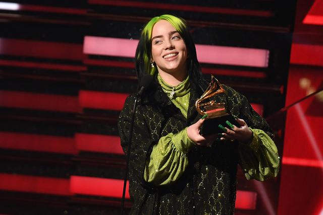 Billie Eilish se coronó como Mejor artista nuevo en los Grammy 2020. (Foto: AFP)