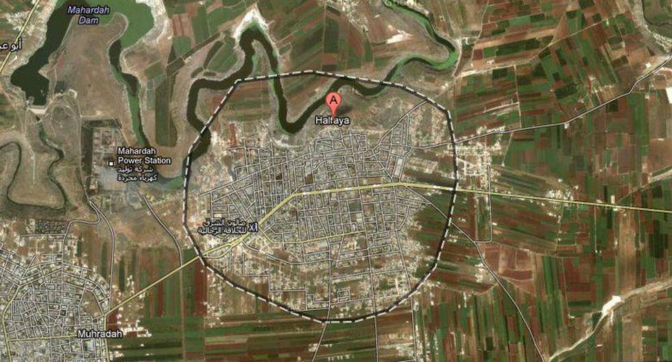 Pueblo donde ocurrió el ataque aéreo. Captura: Google Maps