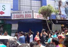 Gamarra: Trabajador de galería muere aplastado por ascensor