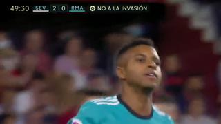 Rodrygo marcó el descuento de Real Madrid ante Sevilla | VIDEO