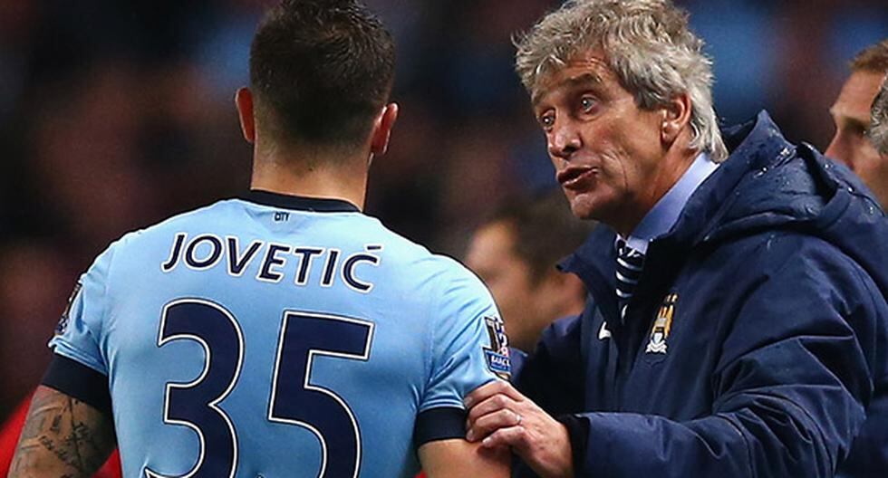 Manchester City: Manuel Pelligrini y Stevan Jovetic están distanciados. (Foto: Getty Images)