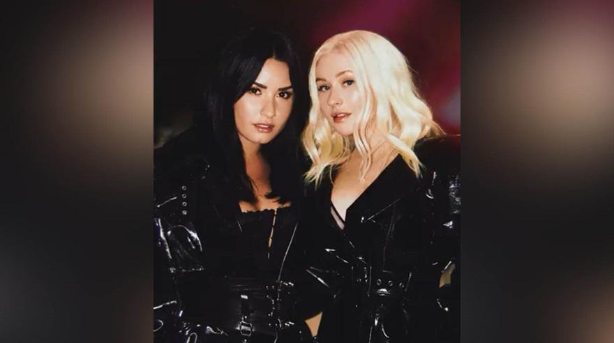 Demi Lovato y Christina Aguilera. (Foto: Twitter)