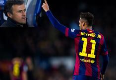 Barcelona: Neymar respalda a Luis Enrique tras ganar al Atlético