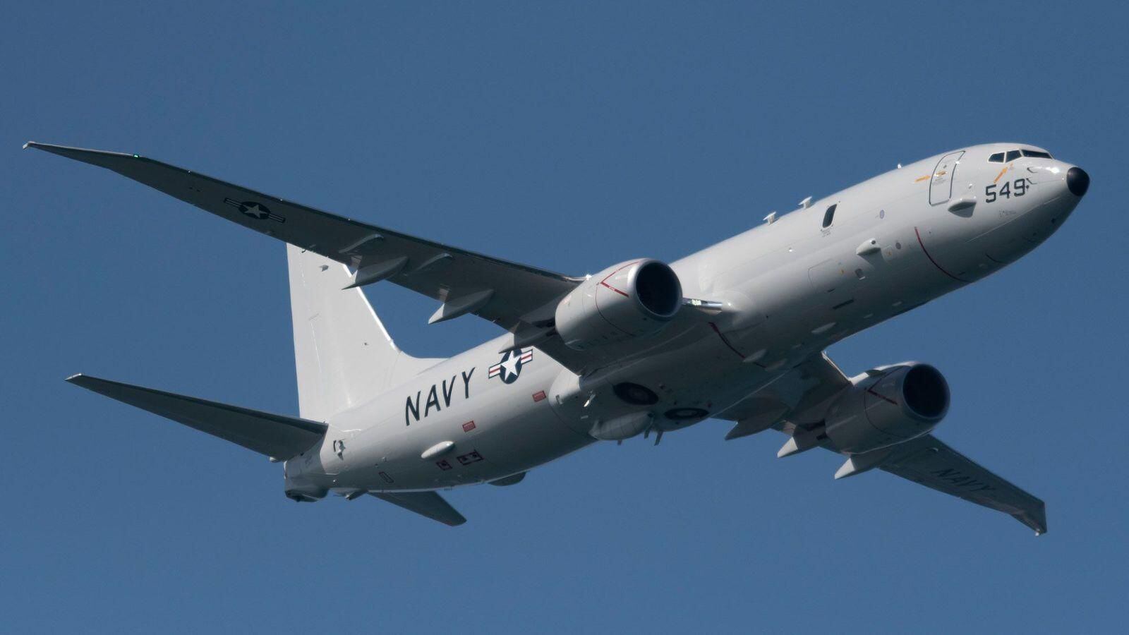 The Boeing P-8 Poseidon deploys a variety of remote sensing technologies to locate submersibles.  (GETTY IMAGES).