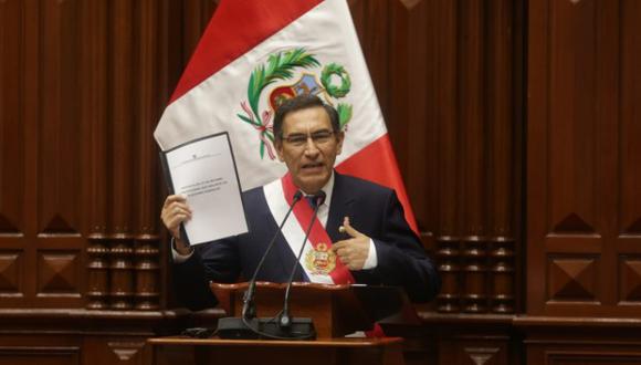 El presidente de la República, Martín Vizcarra, planteó al Congreso una reforma constitucional para adelantar las elecciones generales en el 2020