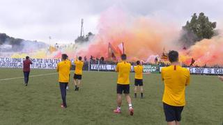 Roma vs. Lazio: El impresionante aliento de los hinchas de la Roma a un día del clásico de la ciudad | VIDEO 