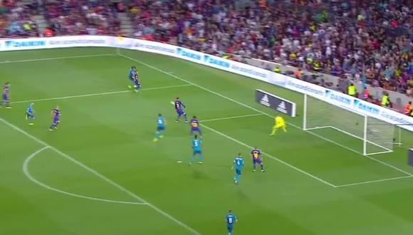 Barcelona vs. Real Madrid: Gerard Piqué anotó este autogol [Foto: captura]