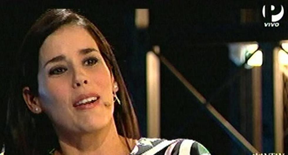 Gianella Neyra conversó con Carlos Carlín sobre su embarazo. (Foto: Captura Plus TV)