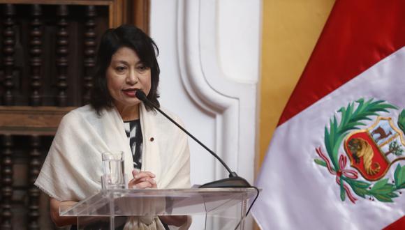 Ana Cecilia Gervasi Díaz, ministra de Relaciones Exteriores. (Foto: Andina)