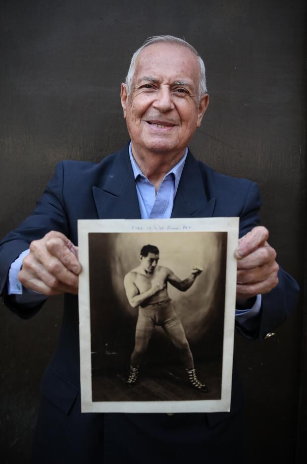 Percy Huerta, hijo de Rosendo Huerta el primer campeón peruano de boxeo. (Foto: Alessandro Currarino / El Comercio)
