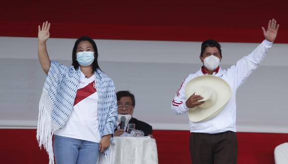 Los candidatos presidenciales de Fuerza Popular y Perú Libre han recibido el respaldo de algunos de los principales postulantes que participaron en la primera vuelta. (Foto: Hugo Pérez / @photo.gec)