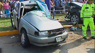 Triple choque vehicular en Chorrillos dejó dos muertos