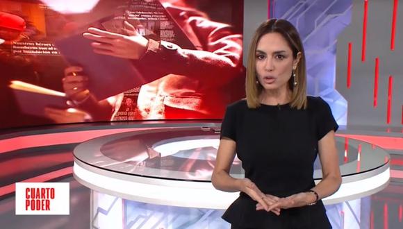 Mávila Huertas es la nueva imagen de "Cuarto Poder". (Foto: Captura de América Tv)