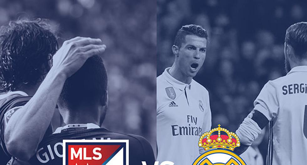 La selección de la MLS que hará frente al Real Madrid en amistoso. (Foto: Facebook)